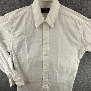 Gitman Bros TTX Pinpoint USA Point Cotton Oxford 15.5 35 White Button Up Men